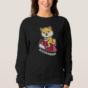 Shiba Inu Japans Koi Fish Koinobori Vlag Carp St Trui