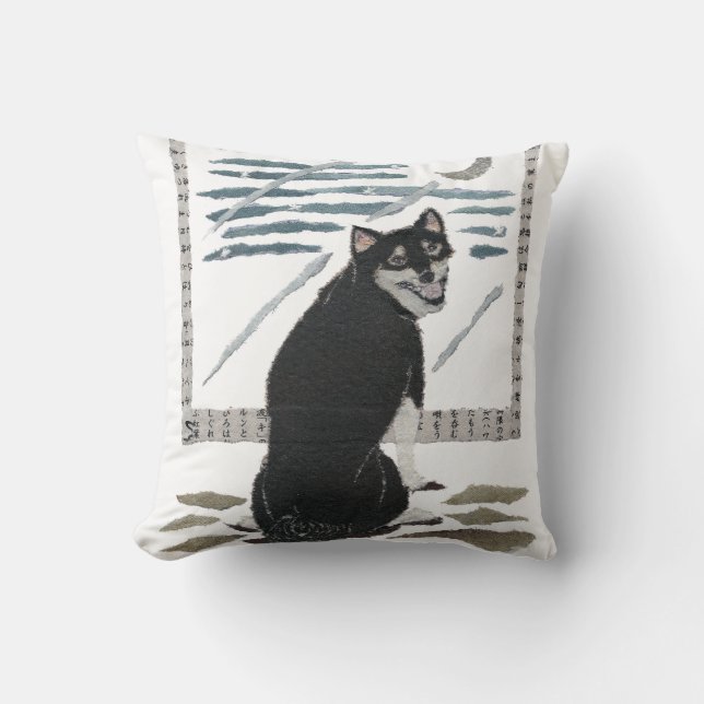 Shiba Inu, Japanse kunst Kussen (Voorkant)