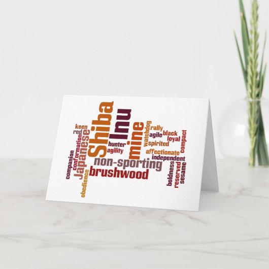 Shiba Inu Kaart (Voorkant)