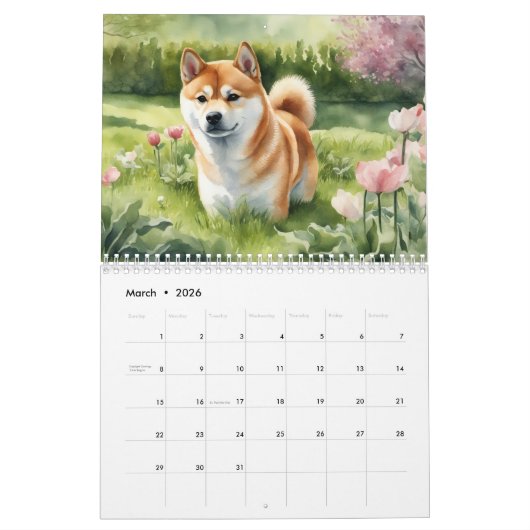 Shiba Inu Kalender (Mar 2026)