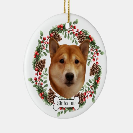 shiba inu keramisch ornament (Rechts)