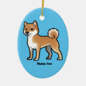 shiba inu keramisch ornament (Voorkant)