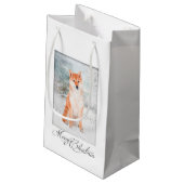 Shiba Inu kerstcadeau Klein Cadeauzakje (Achterkant Gekanteld)