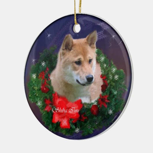 Shiba Inu kerstcadeaus Ornament (Links)