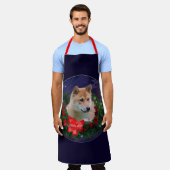 Shiba Inu Kerstcadeaus Schort (Gedragen)