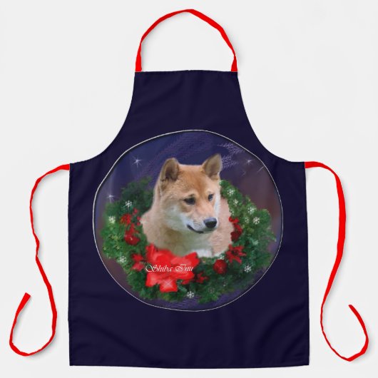 Shiba Inu Kerstcadeaus Schort (Voorkant)
