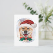 Shiba Inu kerstcadeaus voor honden Feestdagenkaart (Staand voorkant)