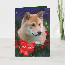Shiba Inu kerstcadeautjes Feestdagen Kaart