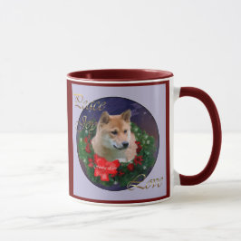 Shiba Inu kerstcadeautjes Mok