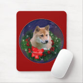 Shiba Inu kerstcadeautjes Muismat (Met muis)