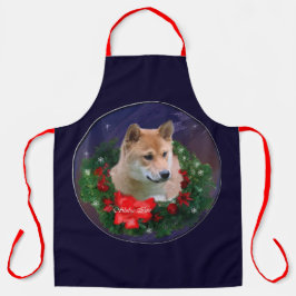 Shiba Inu kerstcadeautjes Schort