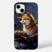 Shiba Inu Kerstfeest Seizoen Case-Mate iPhone Case (Achterkant)