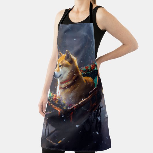 Shiba Inu Kerstfeest Seizoen Schort (Insitu)