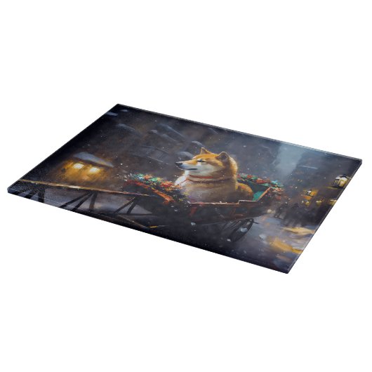 Shiba Inu Kerstfeest Seizoen Snijplank (Hoek)