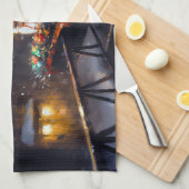 Shiba Inu Kerstfeest Seizoen Theedoek (Quarter Fold)