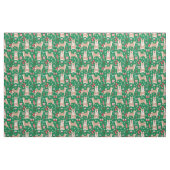 shiba inu kerstfeest stof (Fat Quarter)
