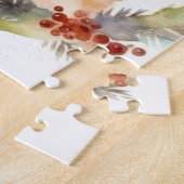 Shiba Inu Kerstkrans feestelijke pup Legpuzzel (Zijkant)