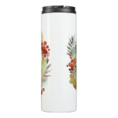 Shiba Inu Kerstkrans feestelijke pup Thermosbeker (Achterkant)