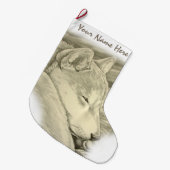 Shiba Inu kerststop Aangepaste hond stoppen Grote Kerstsok (Voorkant (Hangend))