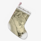 Shiba Inu kerststop Aangepaste hond stoppen Kleine Kerstsok (Voorkant (Hangend))