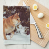 Shiba Inu keukenhanddoeken (Quarter Fold)