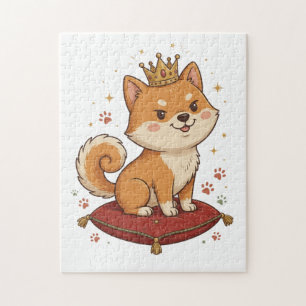 Shiba Inu Koning Puzzel Cute Shiba Hond Liefhebber