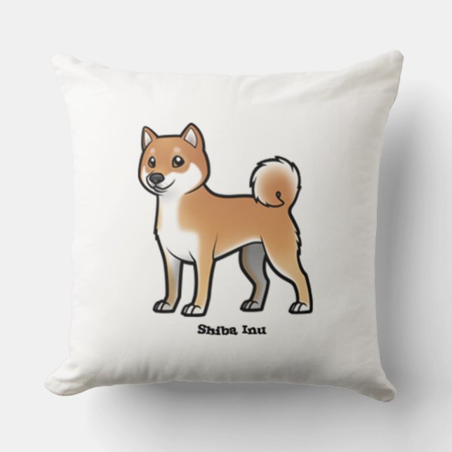 shiba inu kussen (Voorkant)