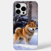 Shiba Inu Laat Het Sneeuw Kerstmis Case-Mate iPhone Case (Achterkant)
