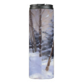 Shiba Inu Laat Het Sneeuw Kerstmis Thermosbeker (Achterkant)