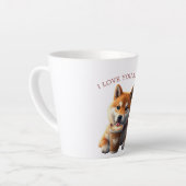 Shiba Inu Latte Latte Mok (Linkerhoek)