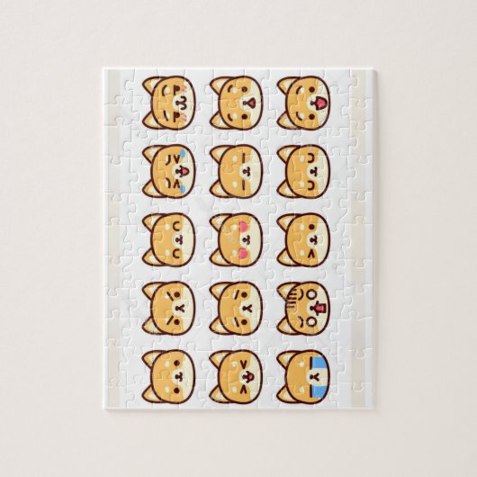 Shiba inu. legpuzzel (Verticaal)