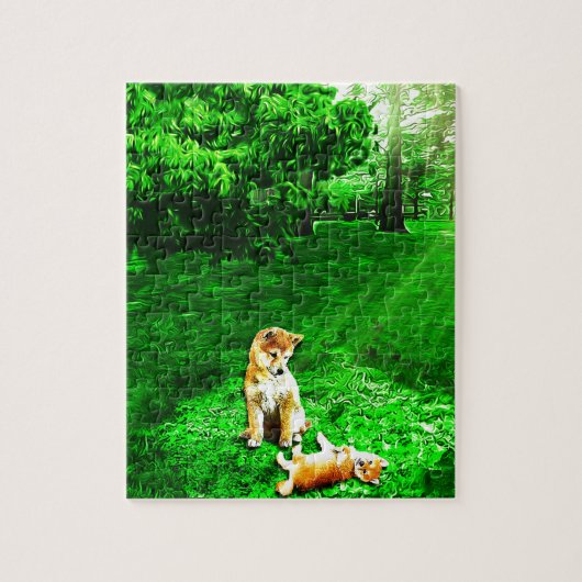 Shiba Inu Legpuzzel (Verticaal)