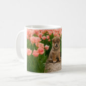 Shiba Inu Lente Bloemen Koffiemok (Voorkant links)