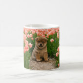 Shiba Inu Lente Bloemen Koffiemok (Center)