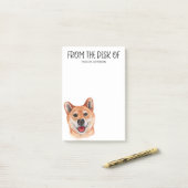 Shiba Inu liefhebber Post-it® Notes (Op bureau)