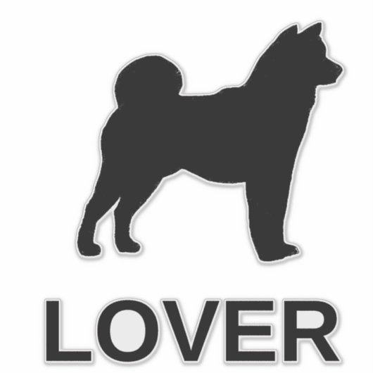 Shiba Inu-liefhebber Sticker (Voorkant)