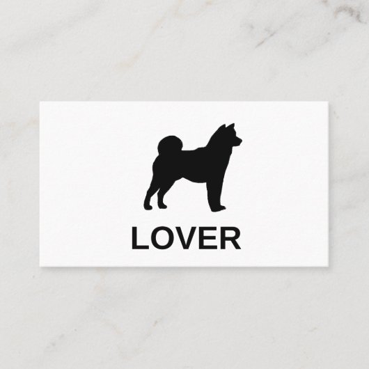 Shiba Inu-liefhebber Visitekaartje (Voorkant)