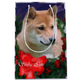 Shiba Inu Liefhebbers Kerstmis Medium Cadeauzakje (Voorkant)