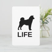 Shiba Inu Life Kaart (Staand voorkant)