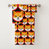 Shiba Inu Logo Bath Towel Set Bad Handdoek (Insitu)