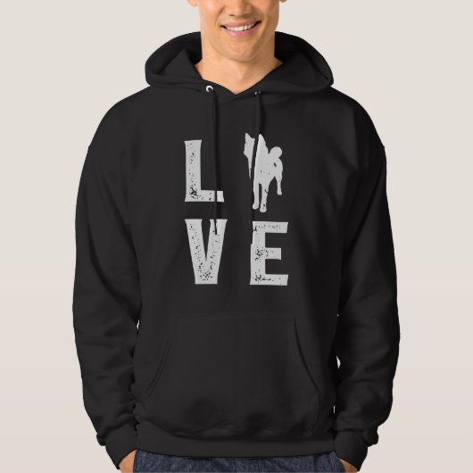 Shiba inu Love Hoodie (Voorkant)