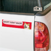 Shiba Inu Love keurt een Shelter Dog goed! Sticker (Op Truck)