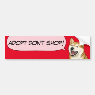 Shiba Inu Love keurt een Shelter Dog goed! Sticker