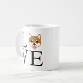 Shiba Inu Love Koffiemok (Voorkant links)