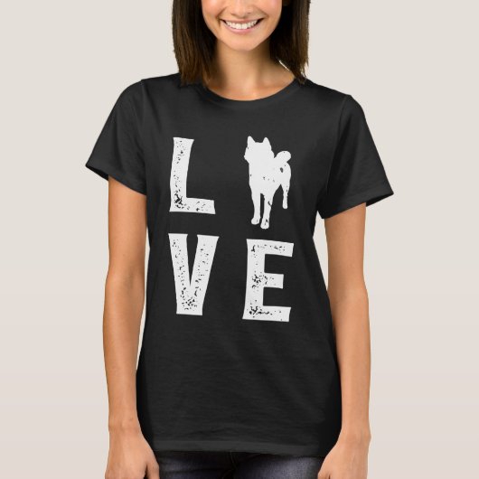 Shiba inu Love T-shirt (Voorkant)
