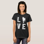 Shiba inu Love T-shirt (Voorkant volledig)