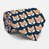 Shiba Inu Lover | Schattigee lachende honden nieuw Stropdas (Opgerold)