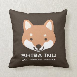 Shiba Inu Loyal Intelligent Cutie Face   Cute Dog Kussen