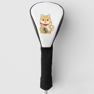 Shiba Inu Lucky Cat Pose Golfheadcover