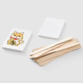 Shiba Inu Lucky Cat Pose Handwaaier (Niet-gemonteerd)